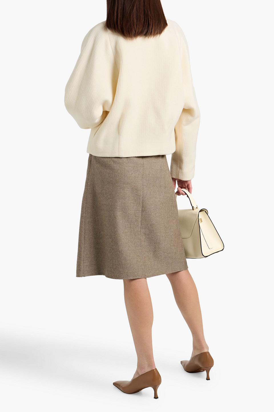 Le 17 Septembre Wool-blend Felt Jacket In Neutral
