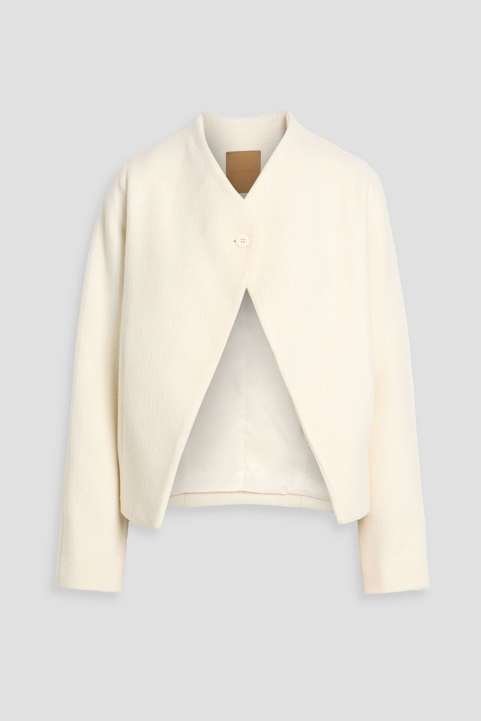 Le 17 Septembre Wool-blend Felt Jacket In Neutral