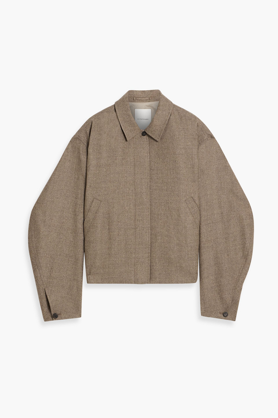 Le 17 Septembre Wool-twill Jacket In Brown