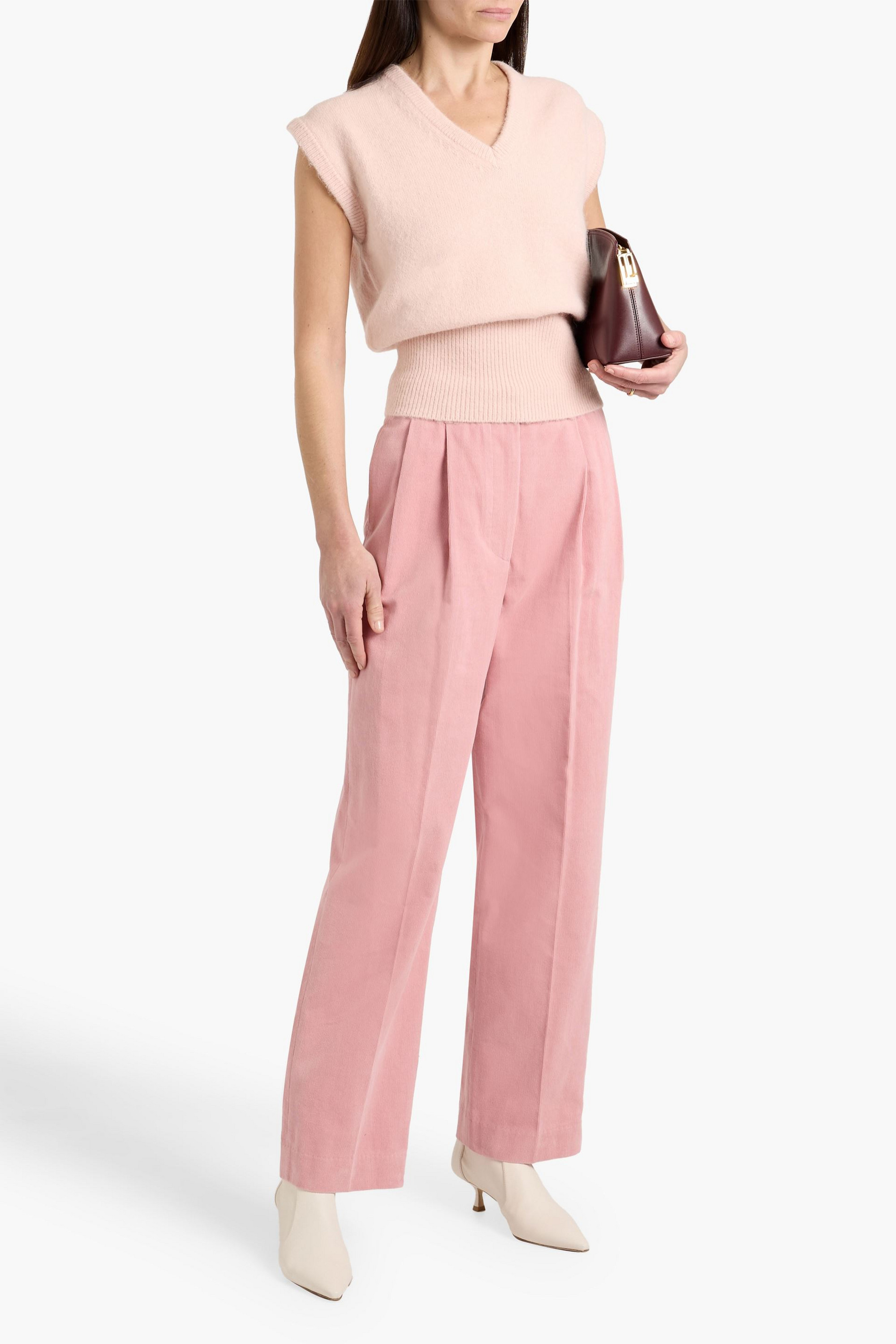 LE 17 SEPTEMBRE Cotton-corduroy straight-leg pants