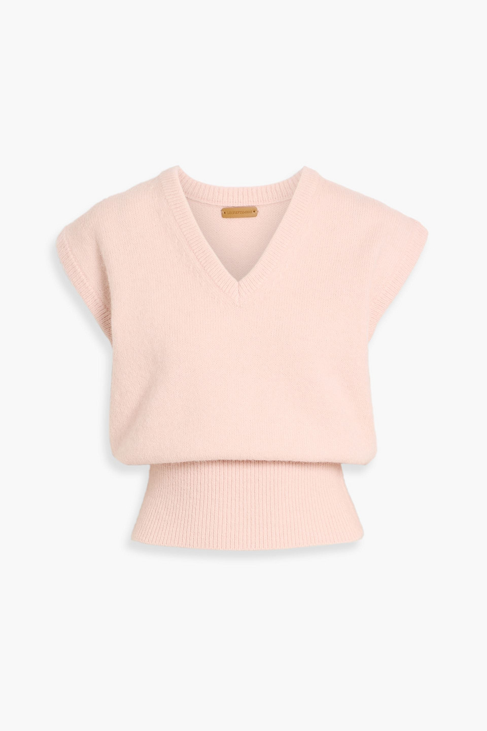 Le 17 Septembre Brushed Knitted Vest In Pink