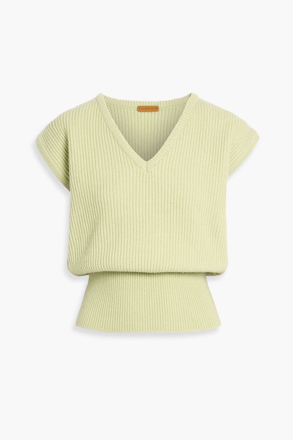 Le 17 Septembre Ribbed Wool-blend Vest In Green