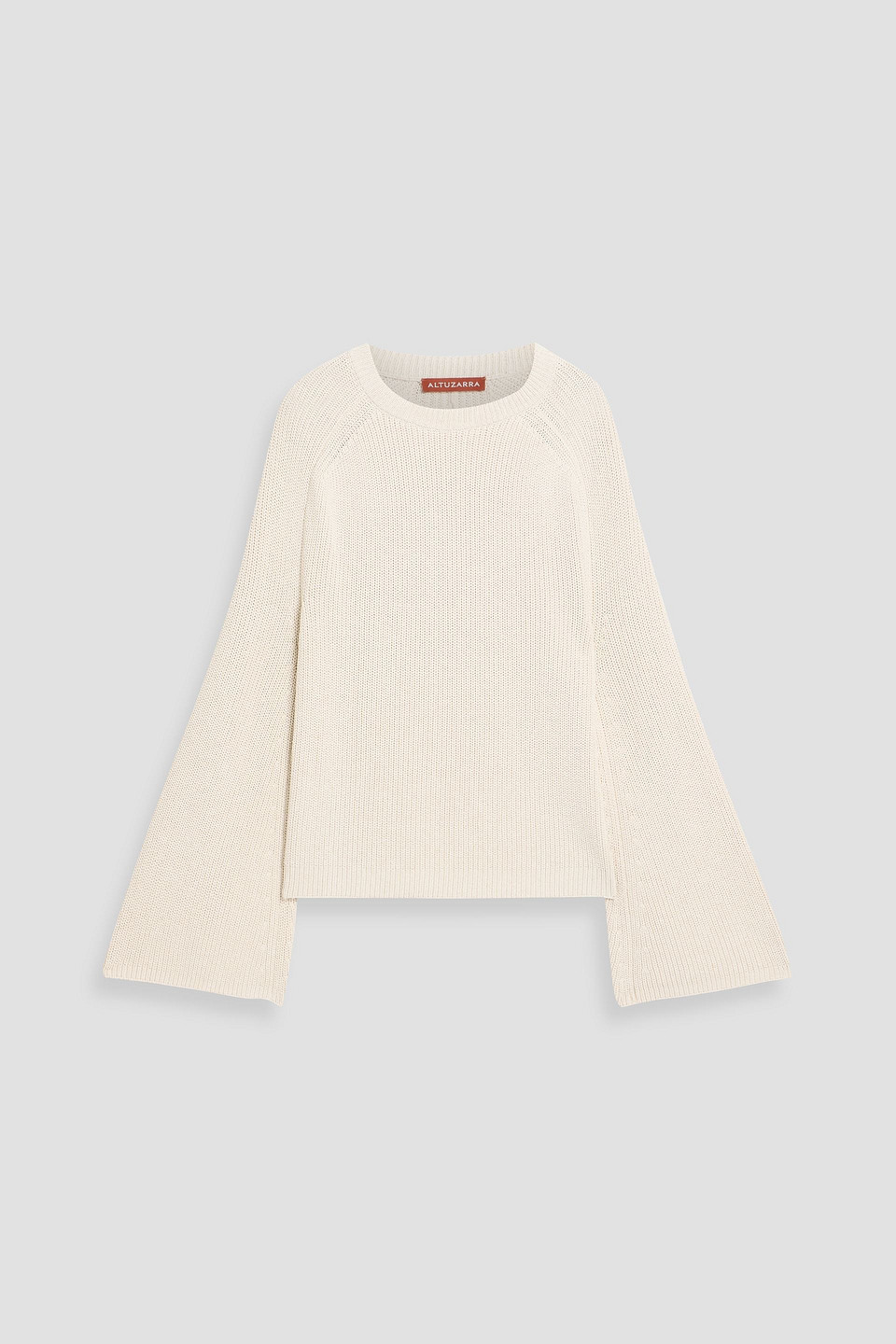 Altuzarra Lottie Asymmetric Silk-blend Sweater In White