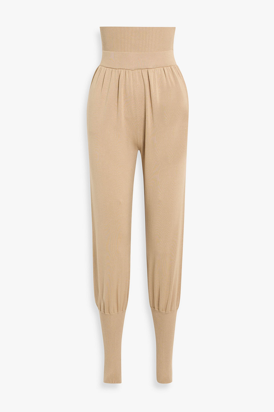 Altuzarra Xander Mulberry Silk And Cotton-blend Tapered Pants In Neutrals