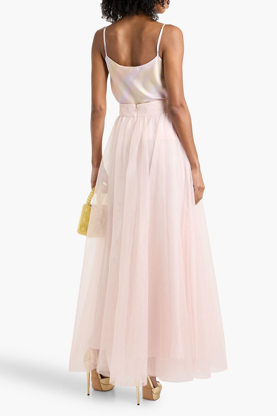  Zimmermann - Layered Tulle Maxi Skirt - Pink - 2 