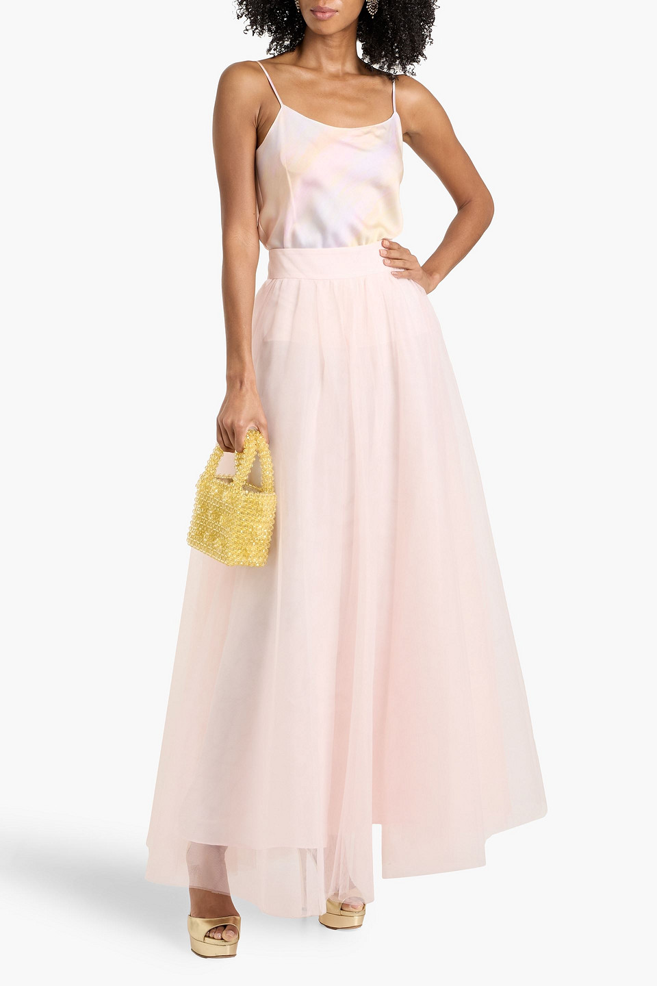 Zimmermann - Layered Tulle Maxi Skirt - Pink - 2 