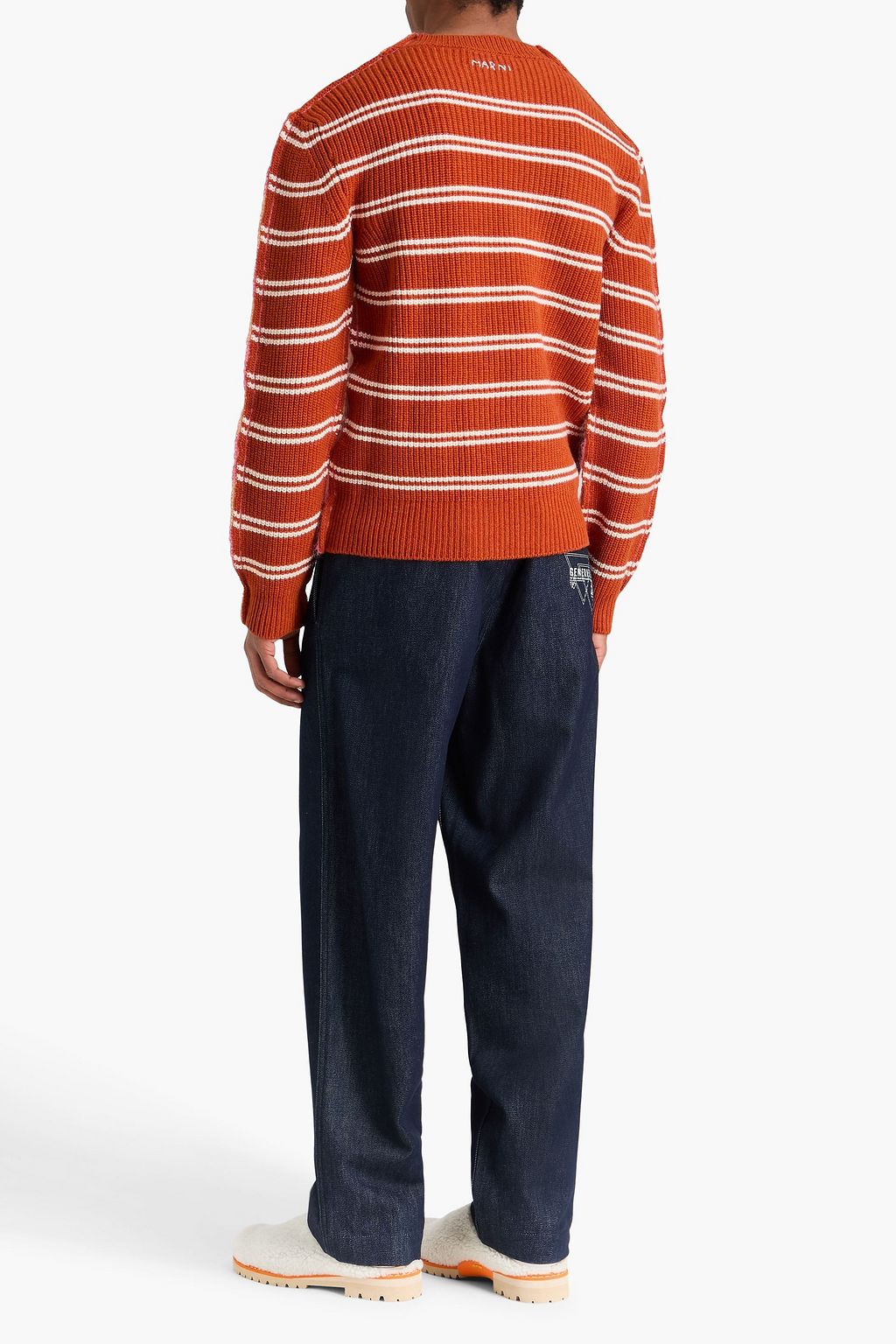 MARNI モヘア混 セーター ストライプ | THE OUTNET (アウトネット)