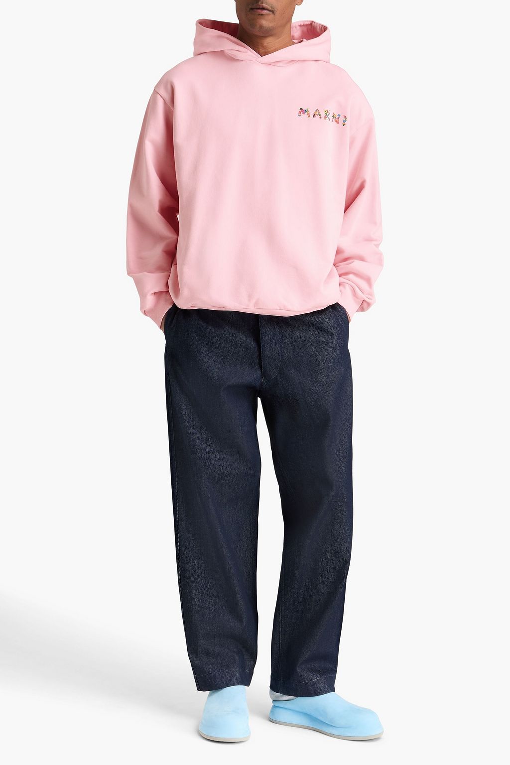 MARNI Printed French cotton-terry hoodie | THE OUTNET
