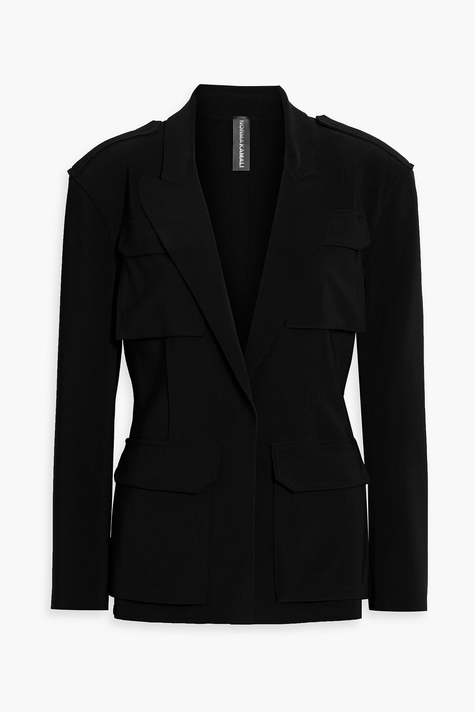 Norma Kamali Stretch-jersey Jacket In Black