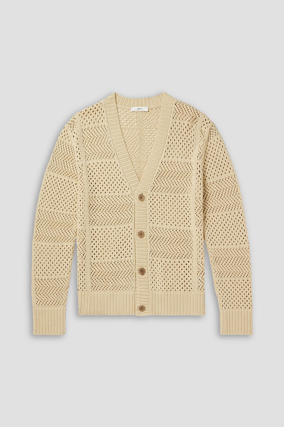 mr p. - open-knit cotton cardigan - white - xs