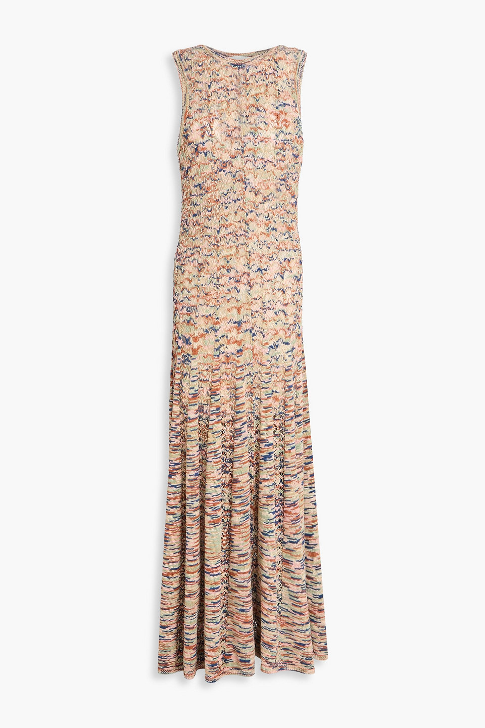 zimmermann - crocheted cotton maxi dress - multicolor - 2