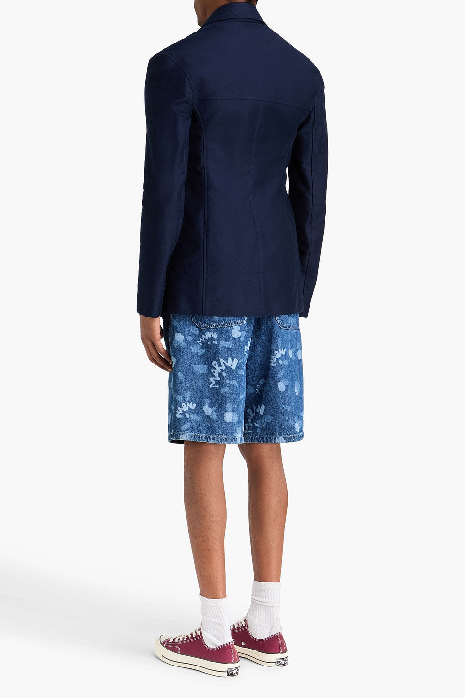  Marni - Daunenjacke Aus Gestepptem Shell Und Fleece - Blau - It 48 