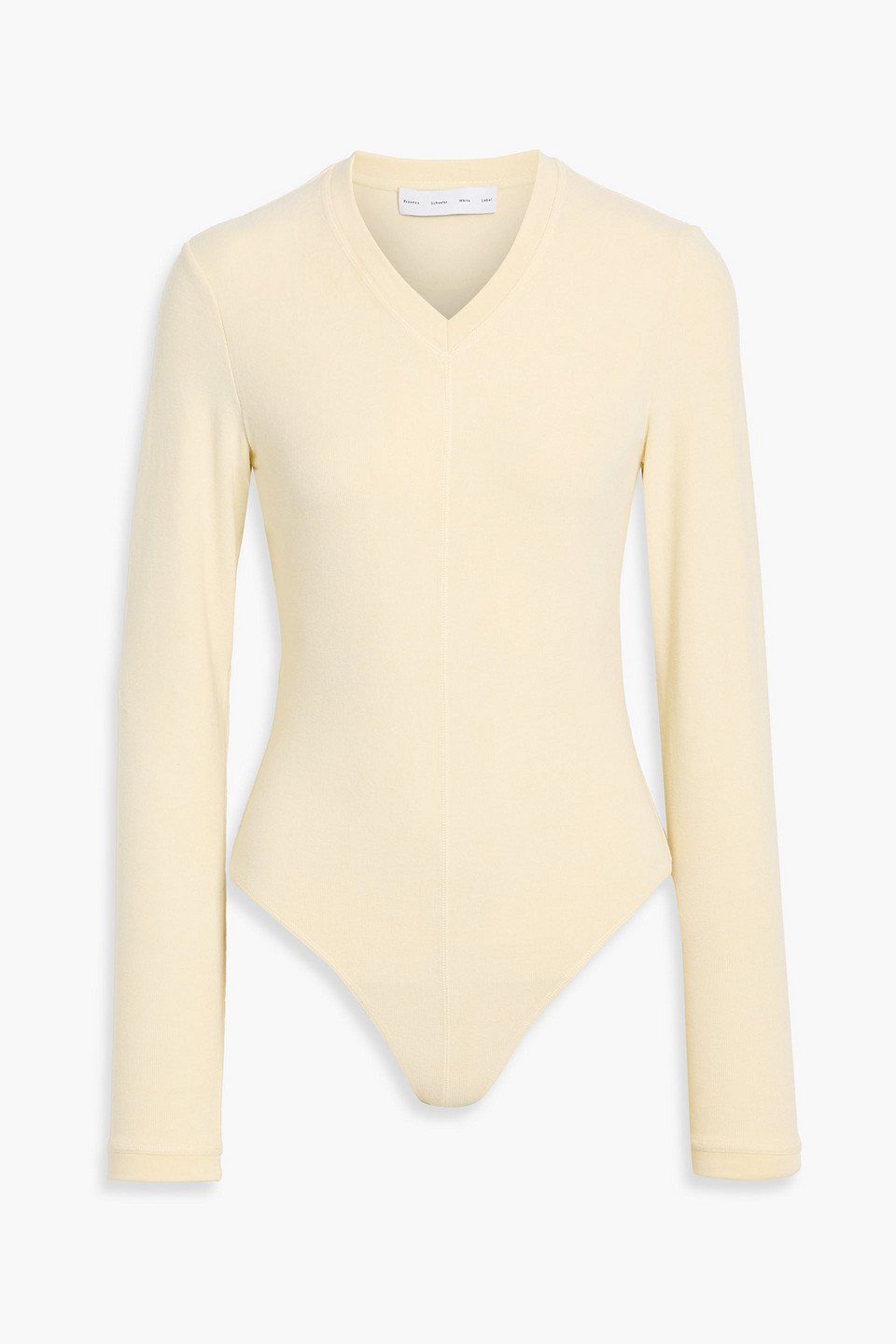 Proenza Schouler Delaney Cutout Stretch-jersey Bodysuit In Neutral