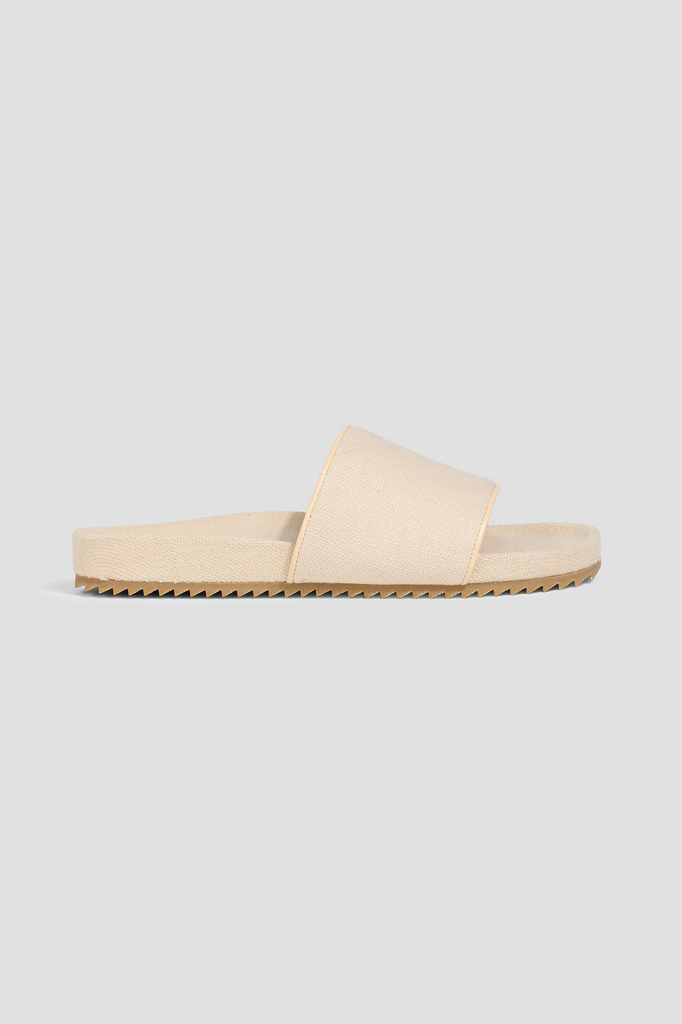 Frescobol Carioca Renato Canvas Slides In Neutral