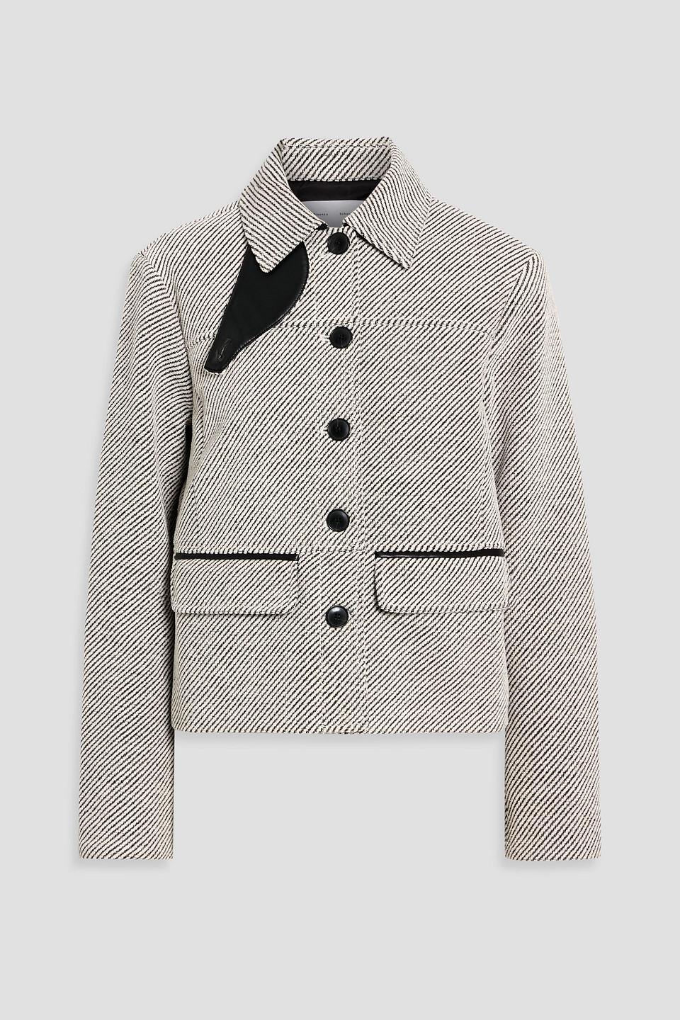 proenza schouler pswl - colette twill jacket - white - us 6