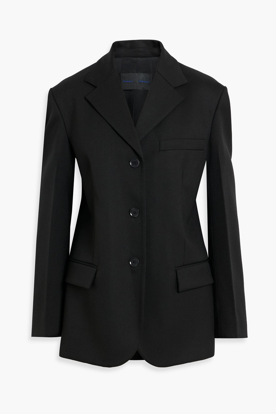 Proenza Schouler Archer Wool-blend Twill Blazer In Black