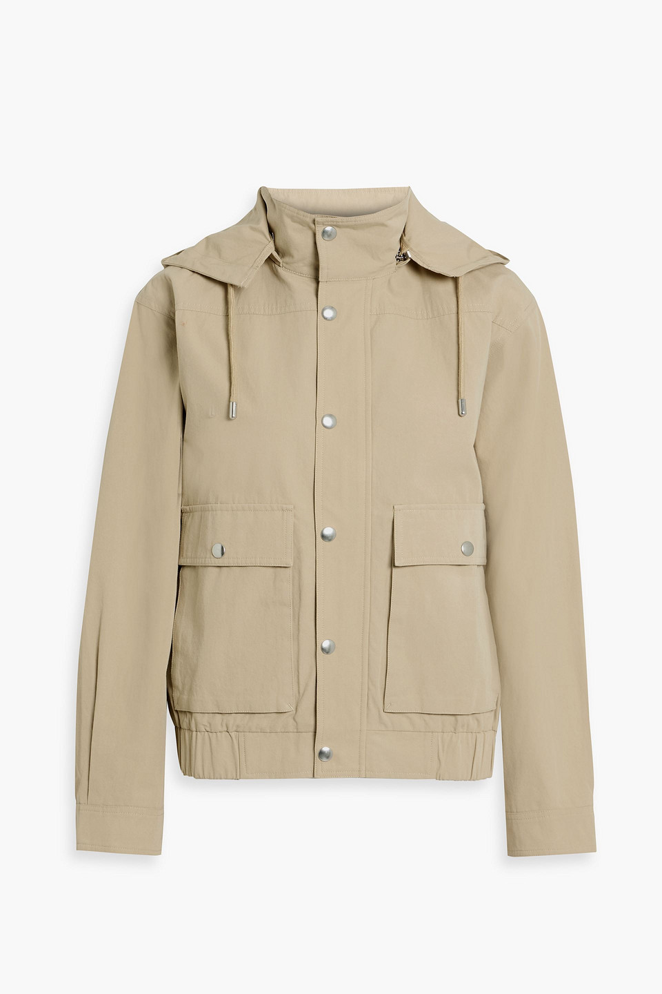proenza schouler - windsor cotton-canvas hooded jacket - green - us 4