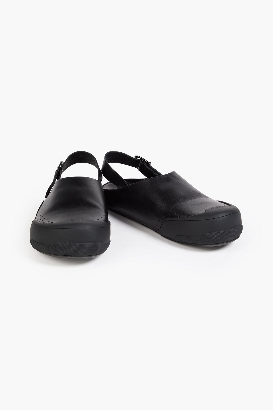  Marni - Leather Slingback Clogs - Black - Eu 41 