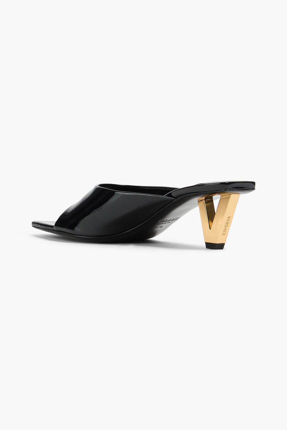  Versace - Mules Aus Lackleder - Schwarz - Eu 35 