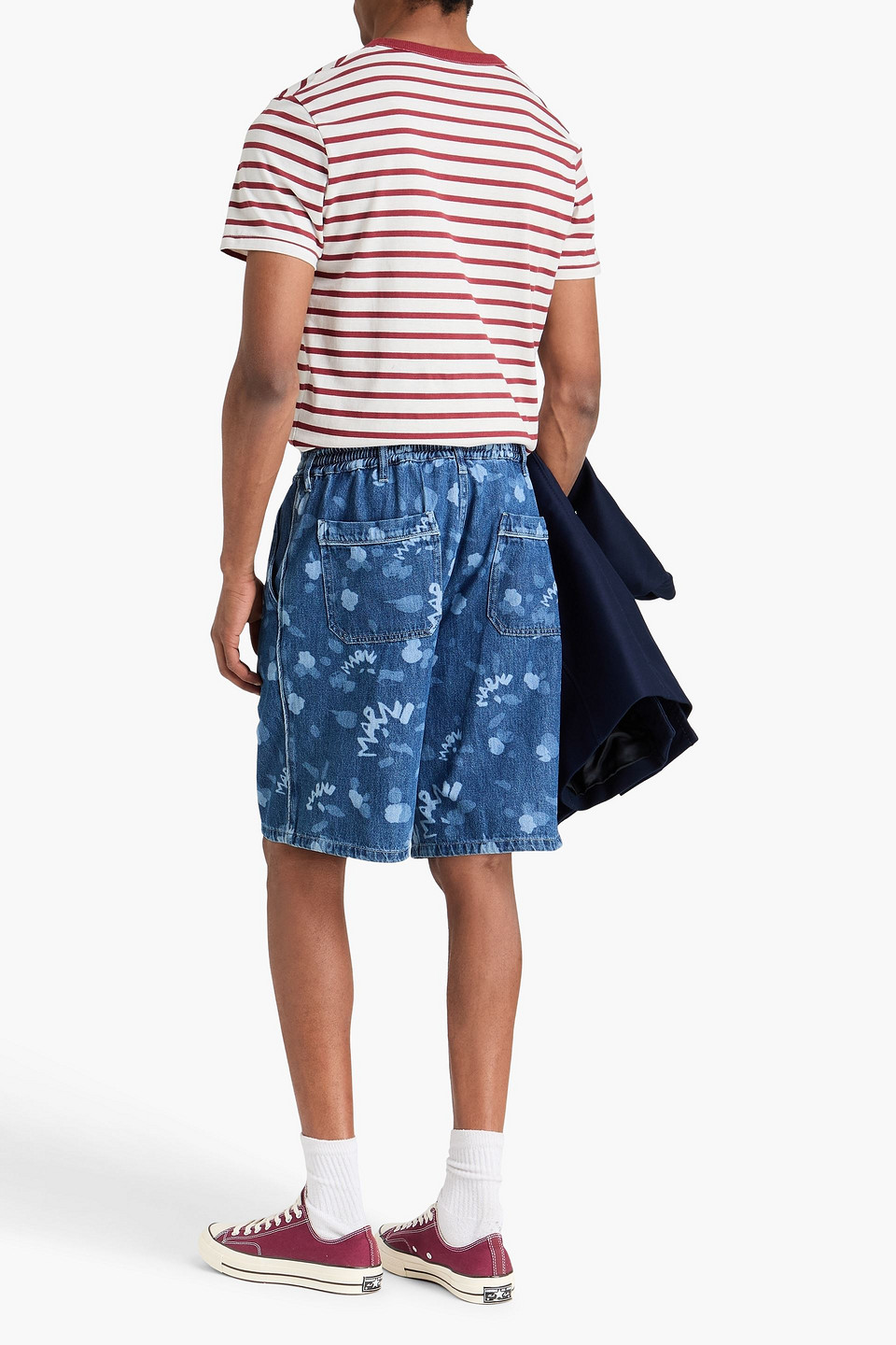  Marni - Jeansshorts Mit Print - Blau - 29 