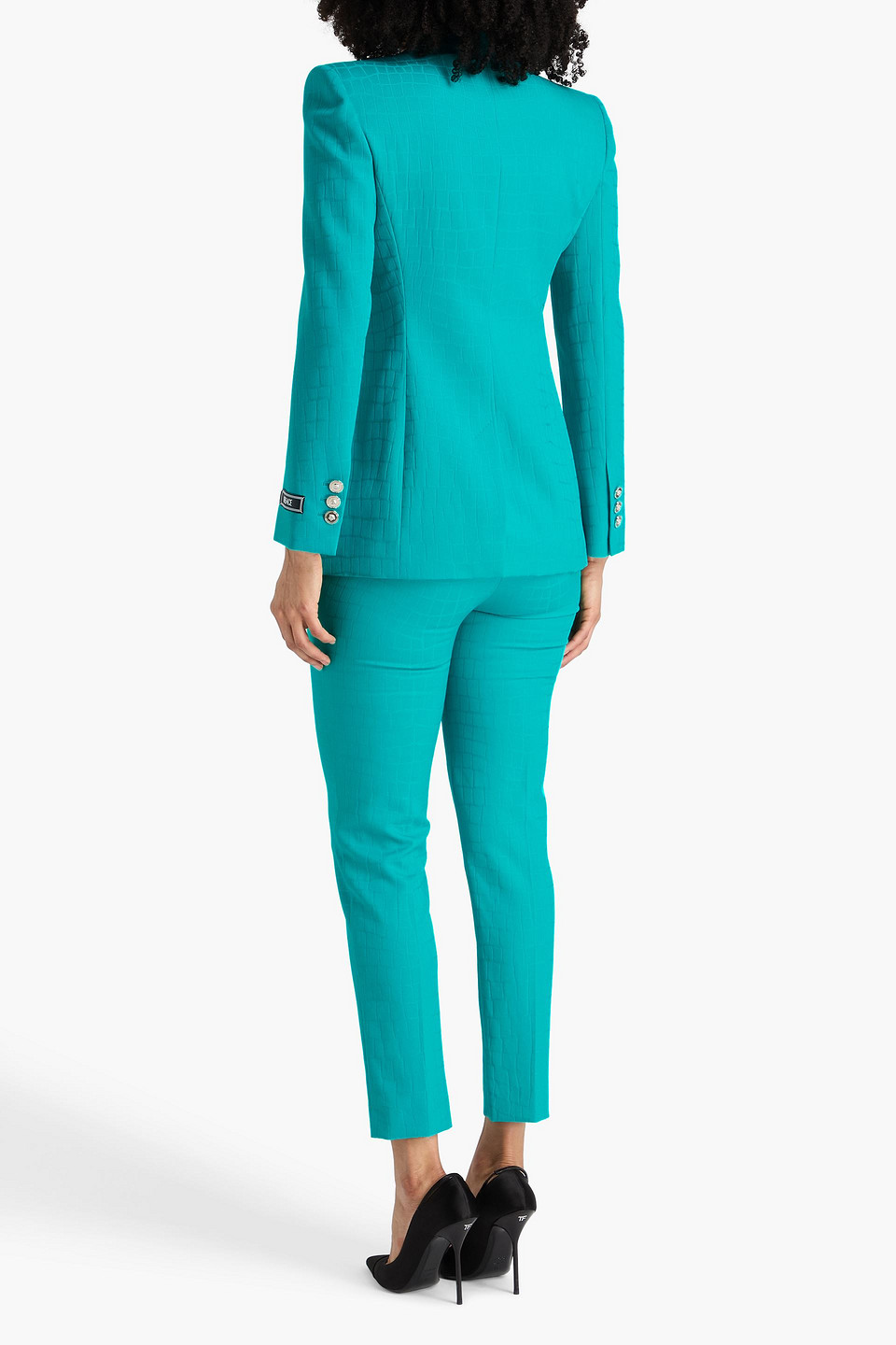  Versace - Sakko Aus Woll-jacquard - Blau - It 40 