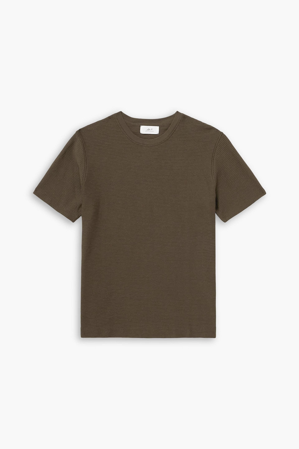 mr p. - ribbed cotton-jersey t-shirt - green - xl