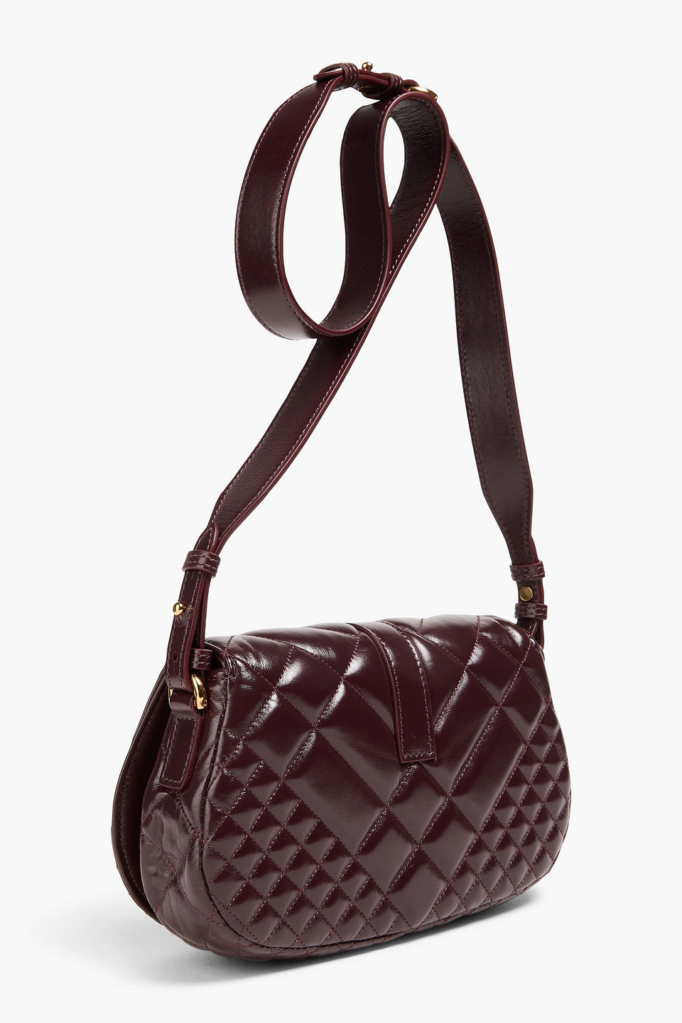  Versace - Crossbody Bag Aus Gestepptem Leder - Burgunderrot - Onesize 