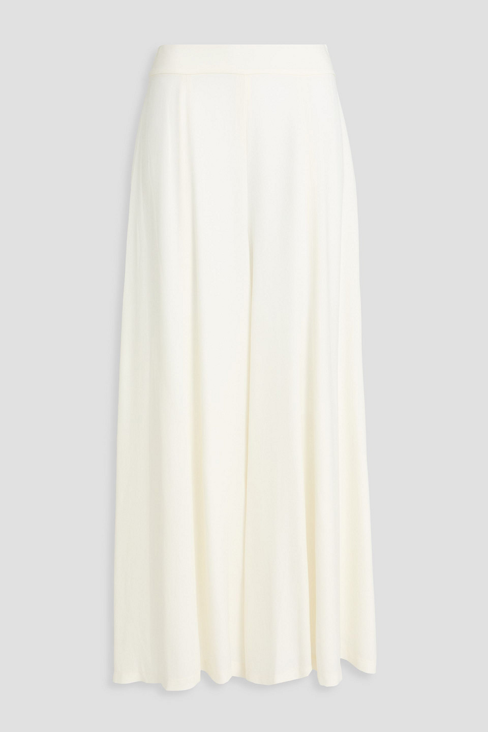 Zimmermann Flared Shantung Maxi Skirt In Ivory