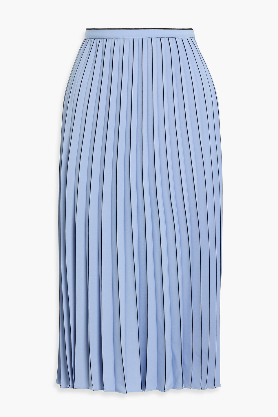 Proenza Schouler Miles Pleated Jersey Midi Skirt In Blue