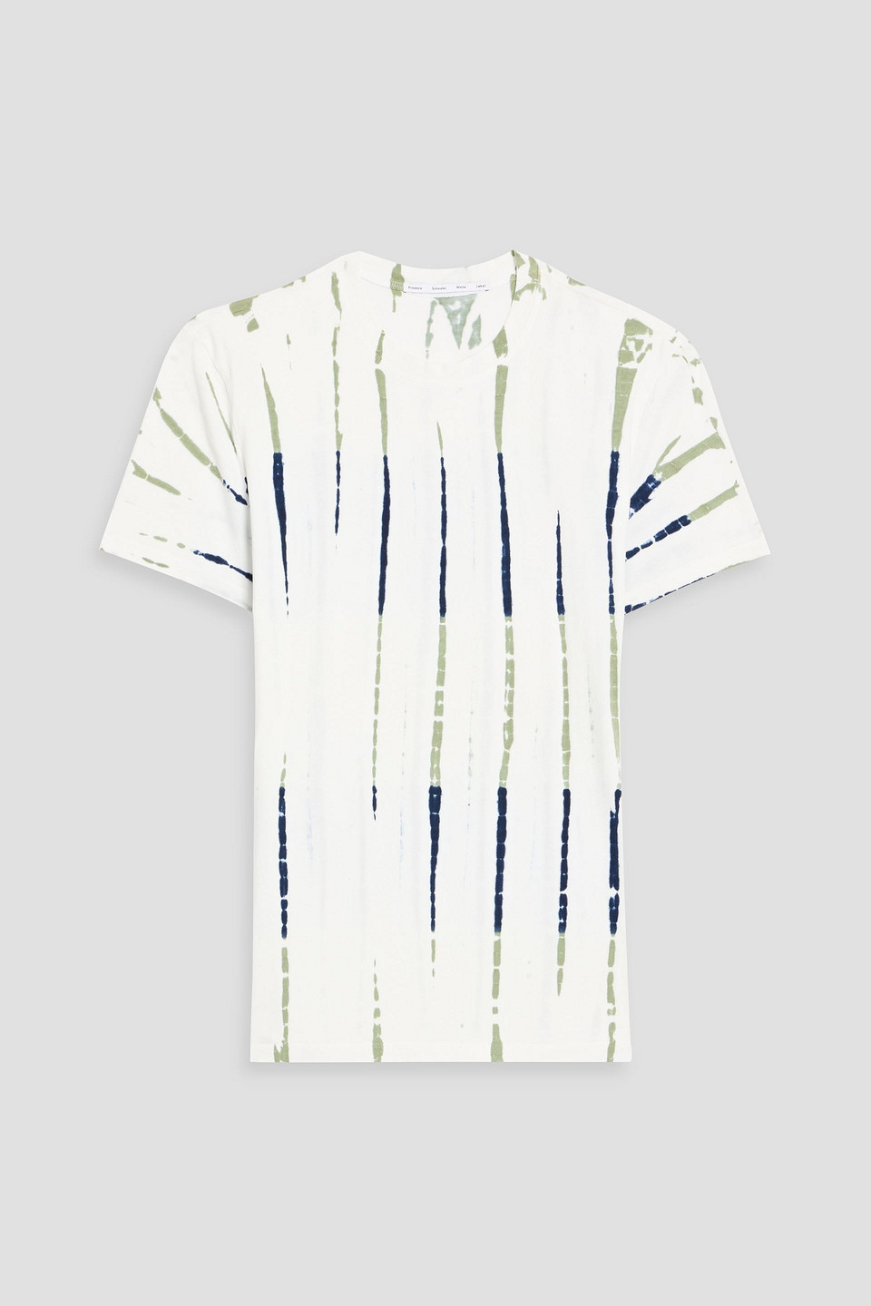 proenza schouler pswl - finley tie-dyed cotton-blend jersey t-shirt - white - xs