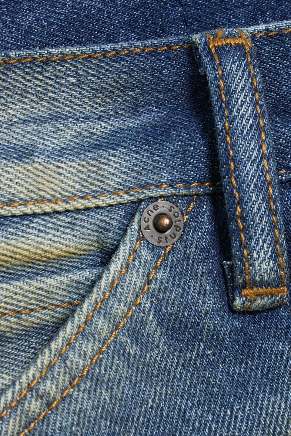 Acne Studios Low-rise Bootcut Jeans In Blue