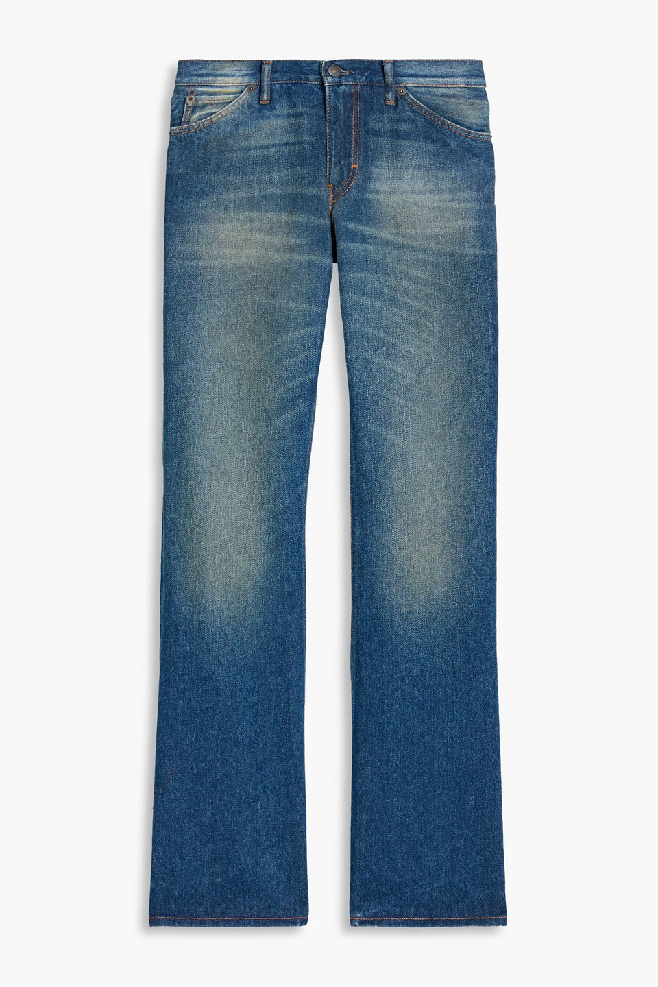 Acne Studios Low-rise Bootcut Jeans In Blue