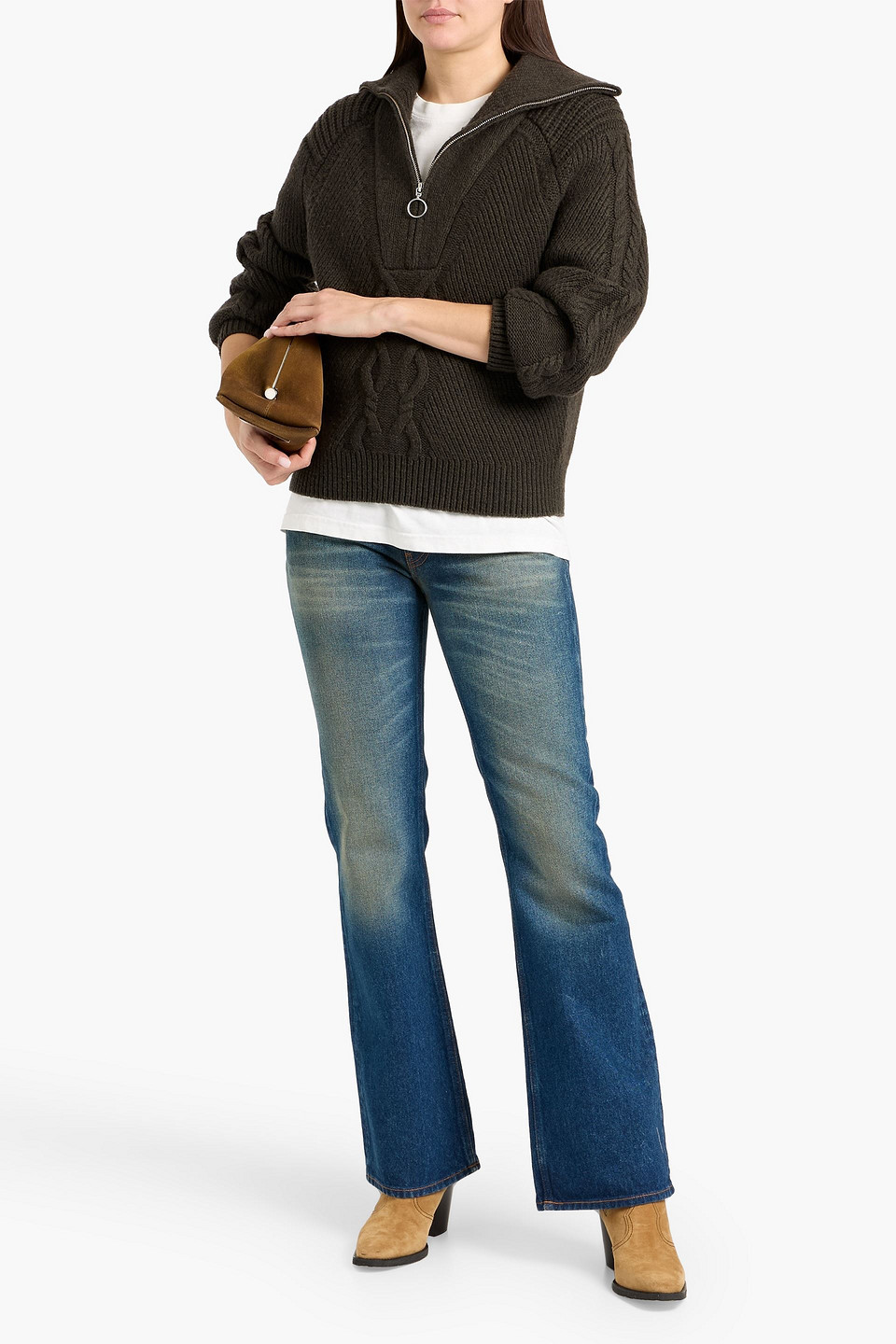 Acne Studios Low-rise Bootcut Jeans In Blue