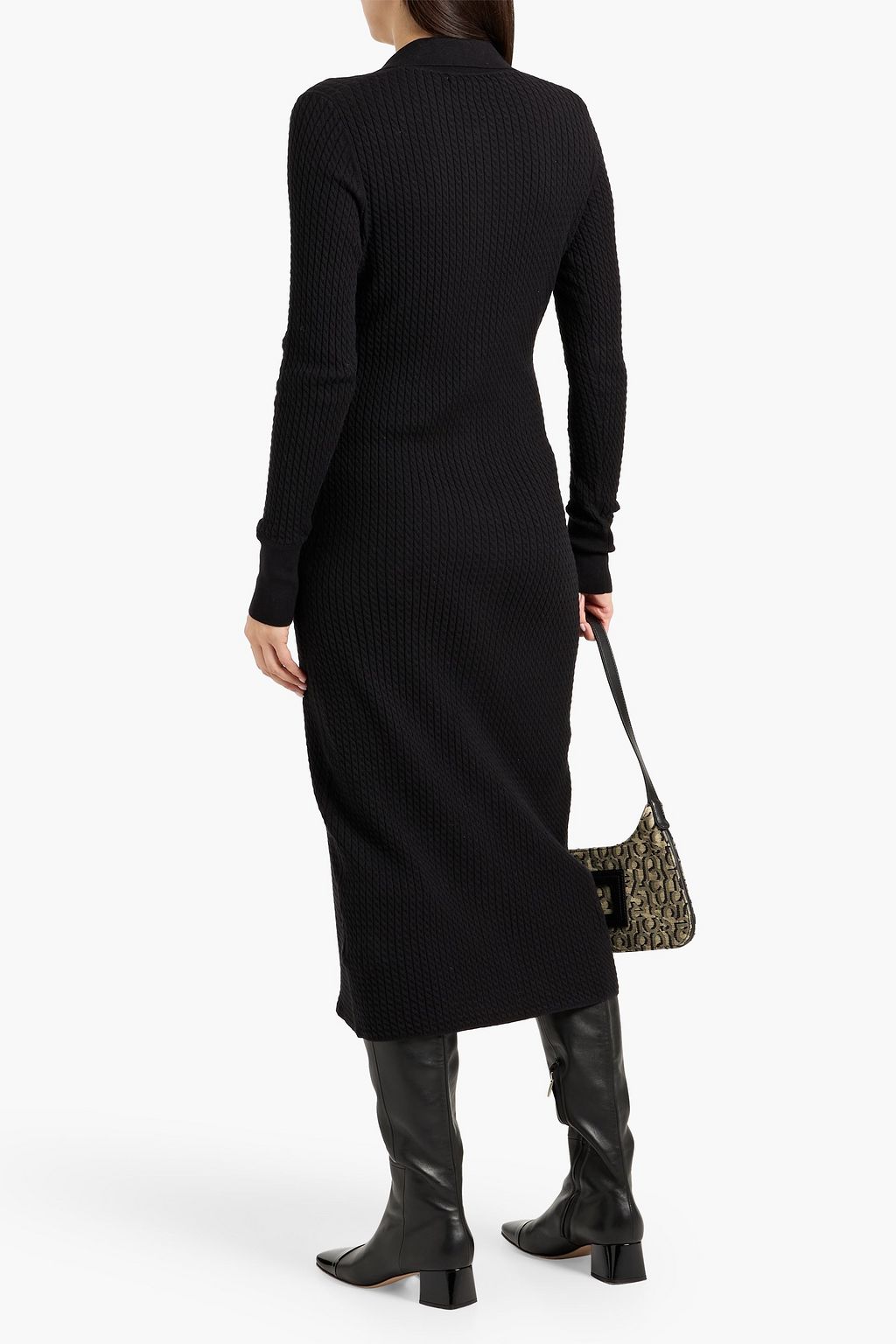 PROENZA SCHOULER PSWL Phillips cable-knit cotton-blend midi shirt