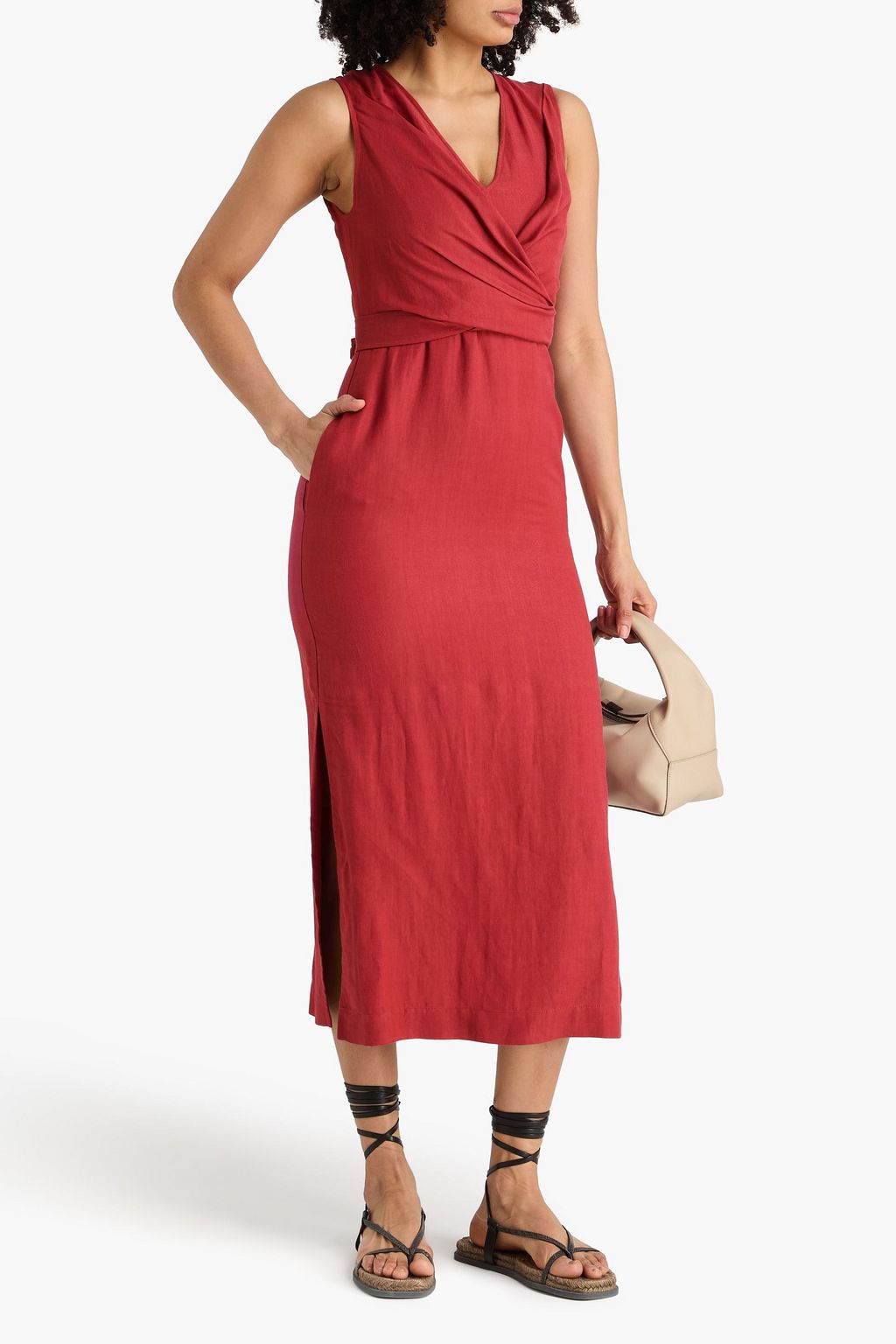 RICK OWENS Skorpio ribbed-knit midi dress | THE OUTNET