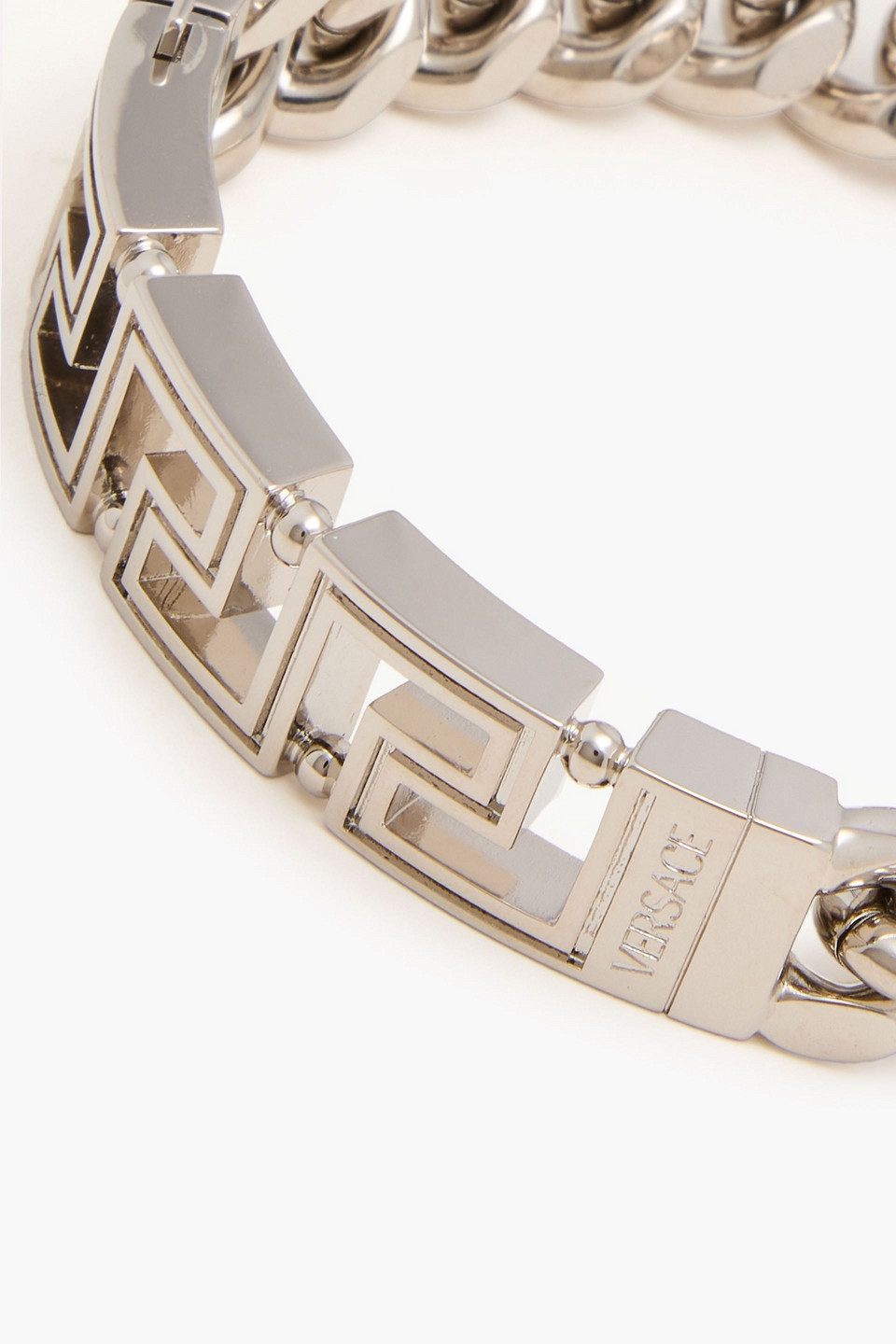  Versace - Greca Silver-tone Bracelet - Metallic - Xl 