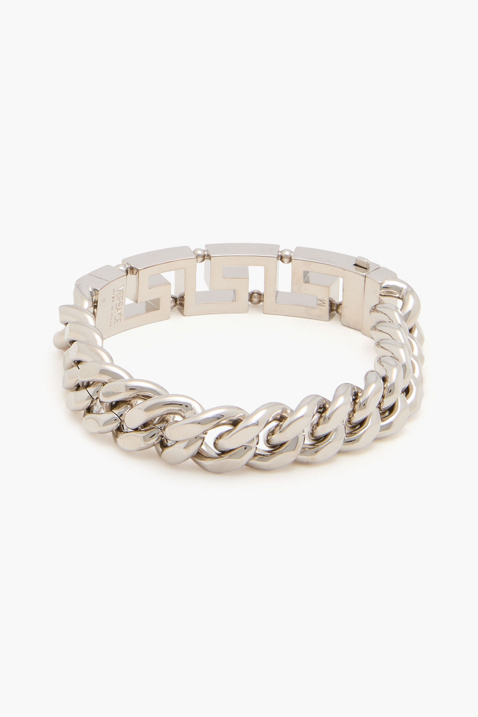  Versace - Greca Silver-tone Bracelet - Metallic - Xl 