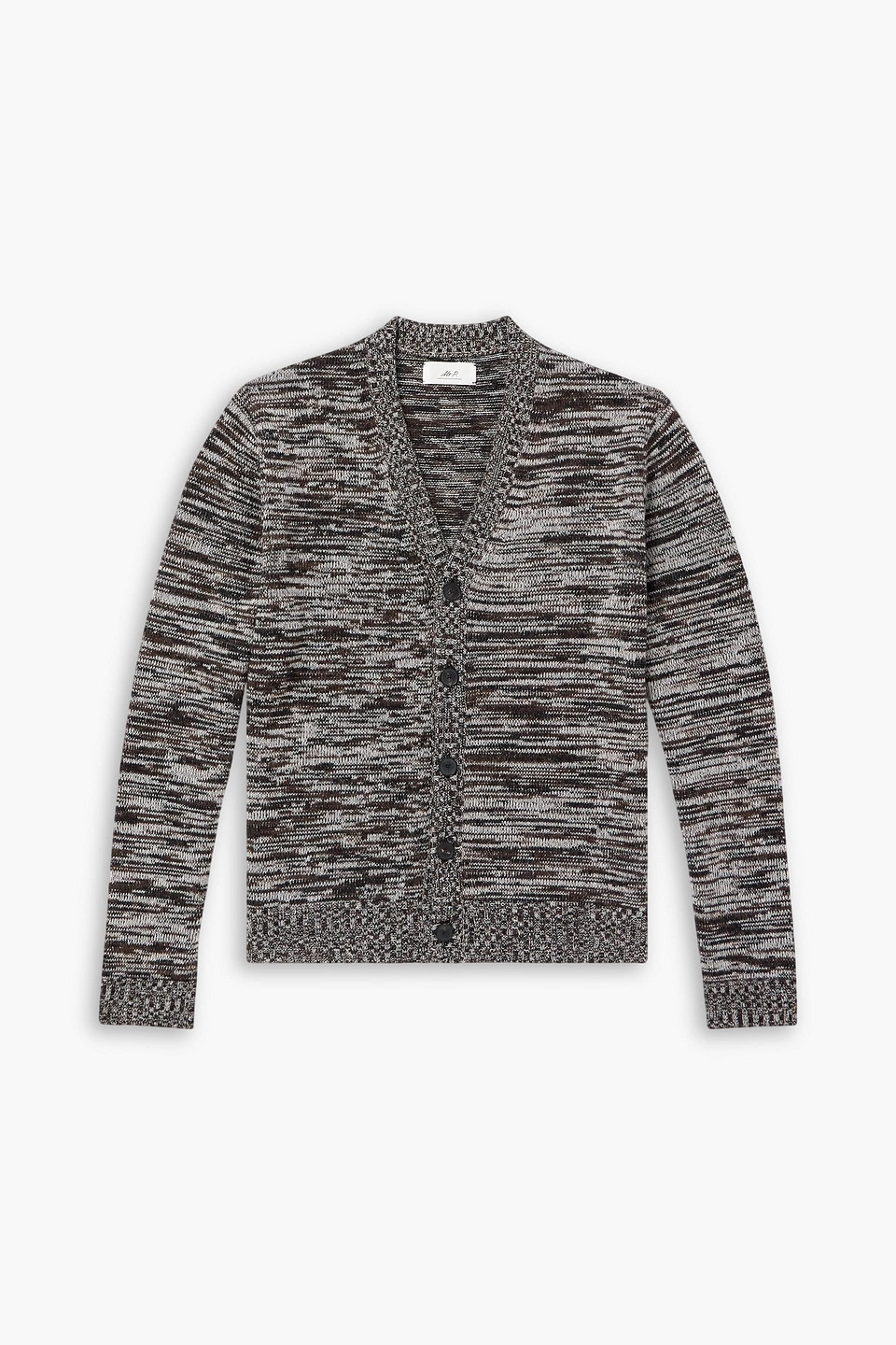 mr p. - striped wool cardigan - brown - xs