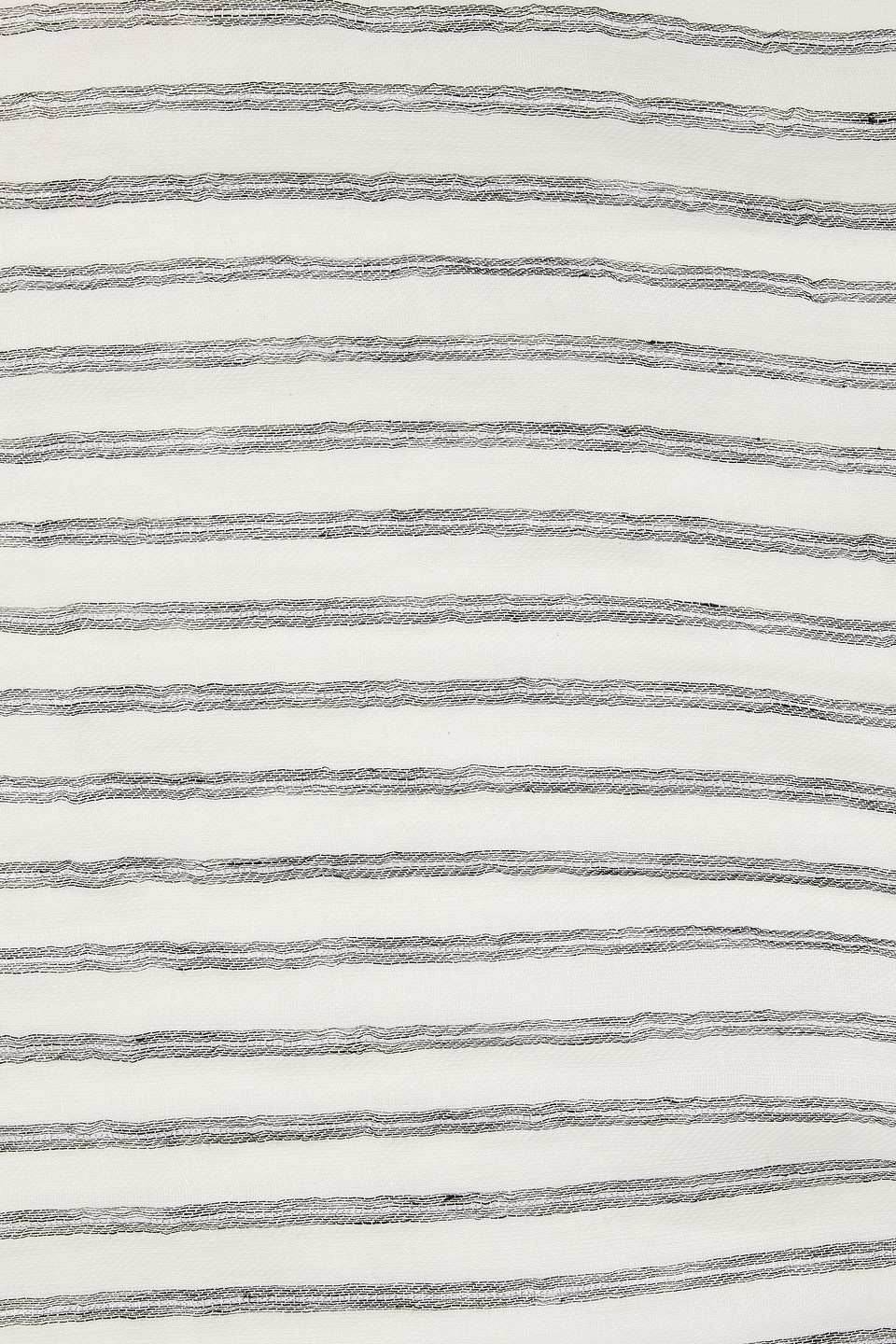 Brunello Cucinelli - Gestreifter Schal Aus Gaze Aus Einer Leinenmischung Mit Metallic-effekt - Weiß - Onesize 