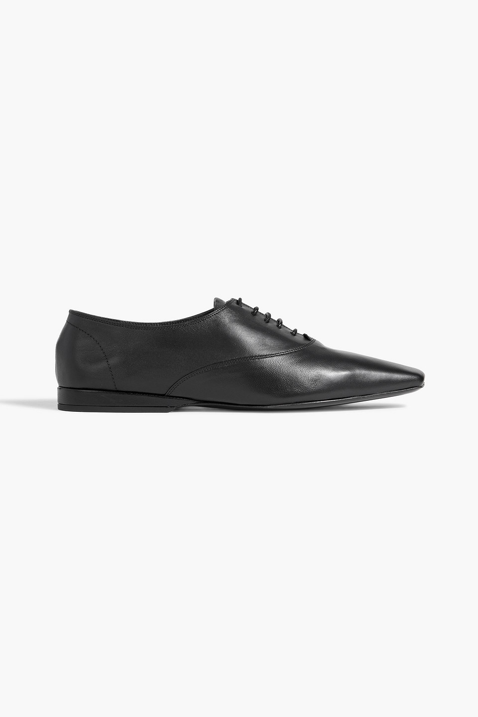Loulou Studio Nora Leather Oxford Shoes In Black