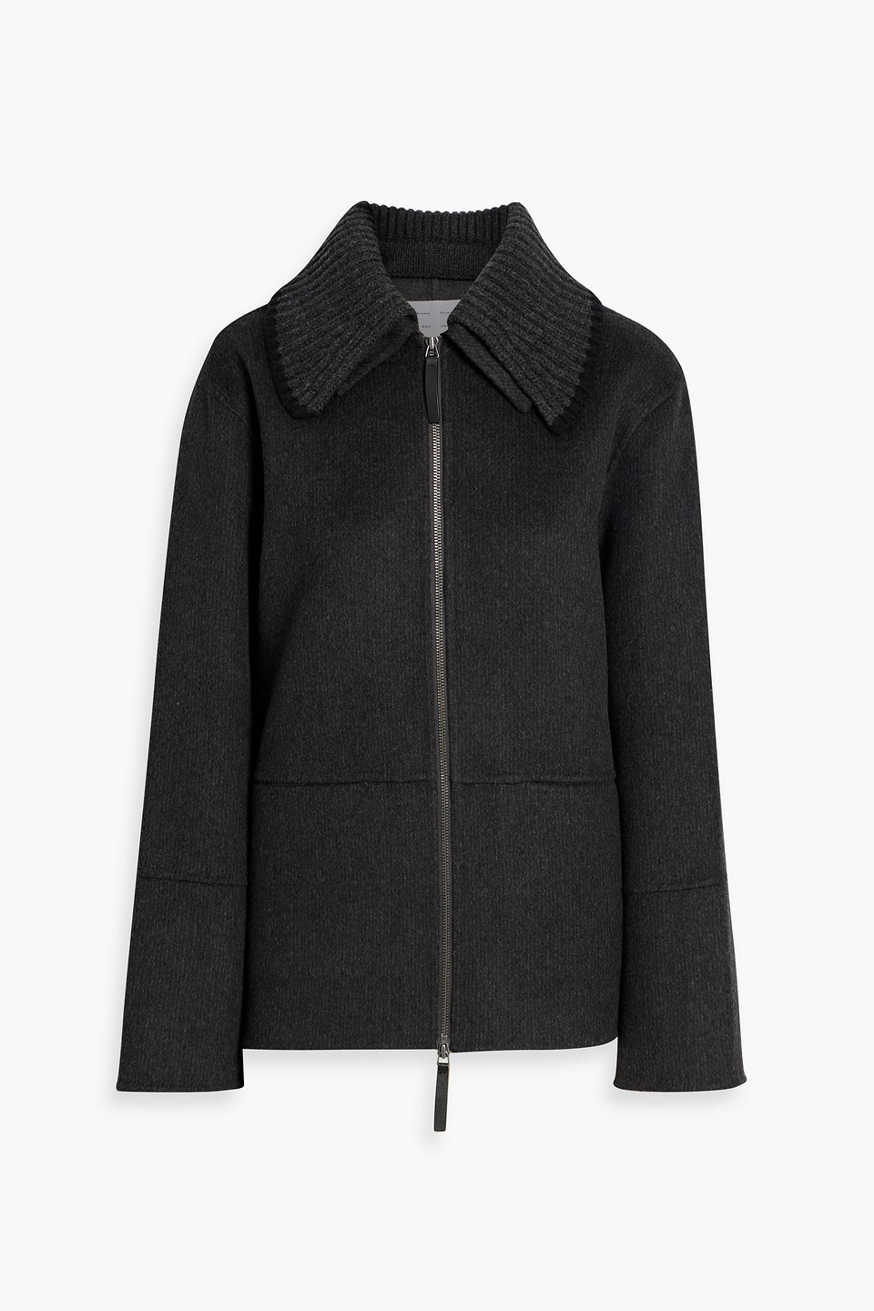 Proenza Schouler Poppy Wool-blend Felt Jacket In Gray