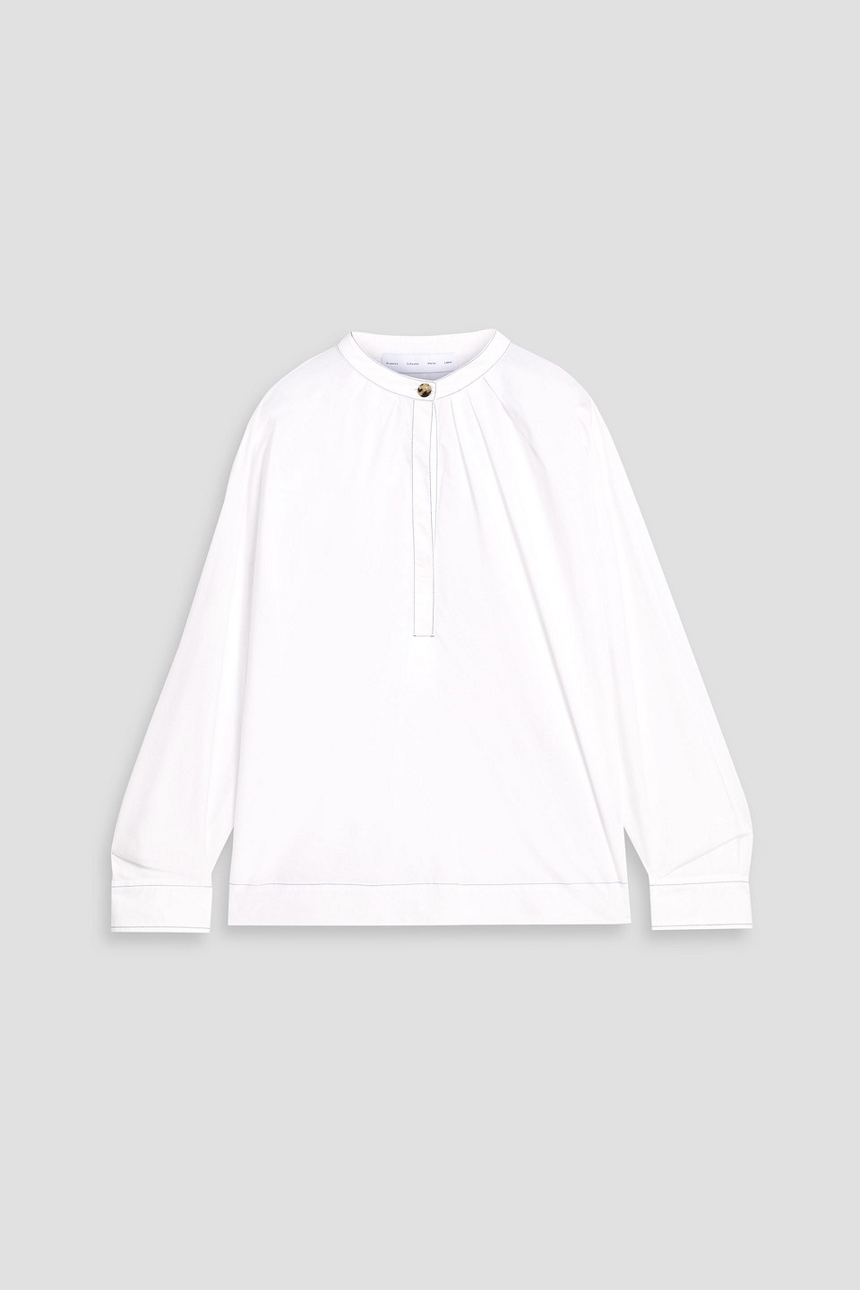 Proenza Schouler Carter Cotton-poplin Blouse In White