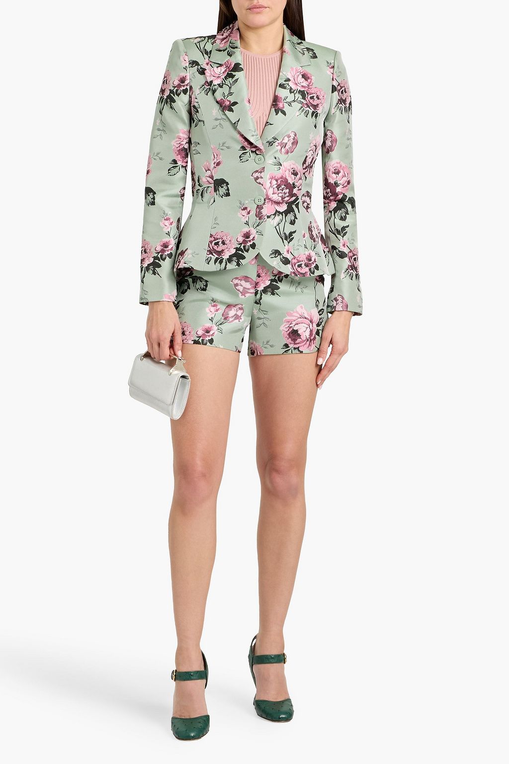 ALICE + OLIVIA Iana floral-jacquard blazer | THE OUTNET