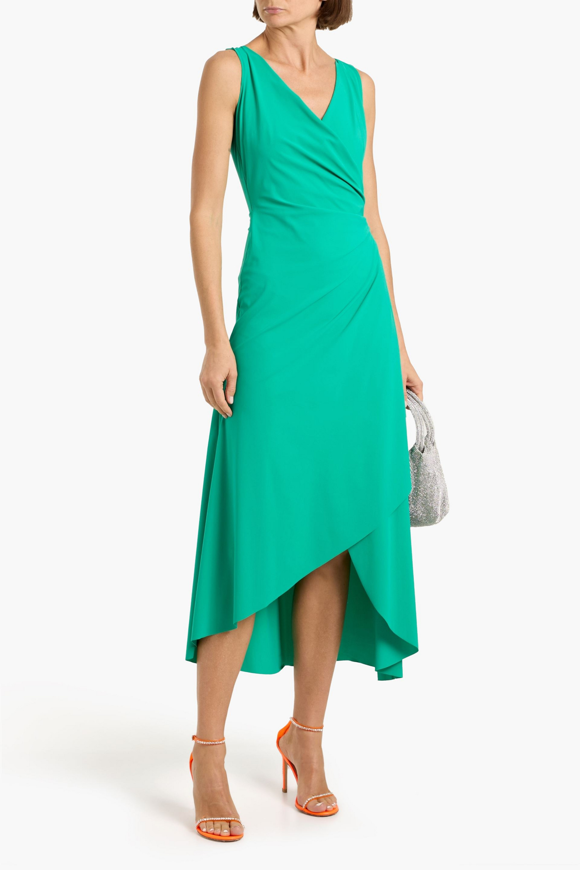 CHIARA BONI LA PETITE ROBE Razan wrap-effect stretch-jersey midi dress