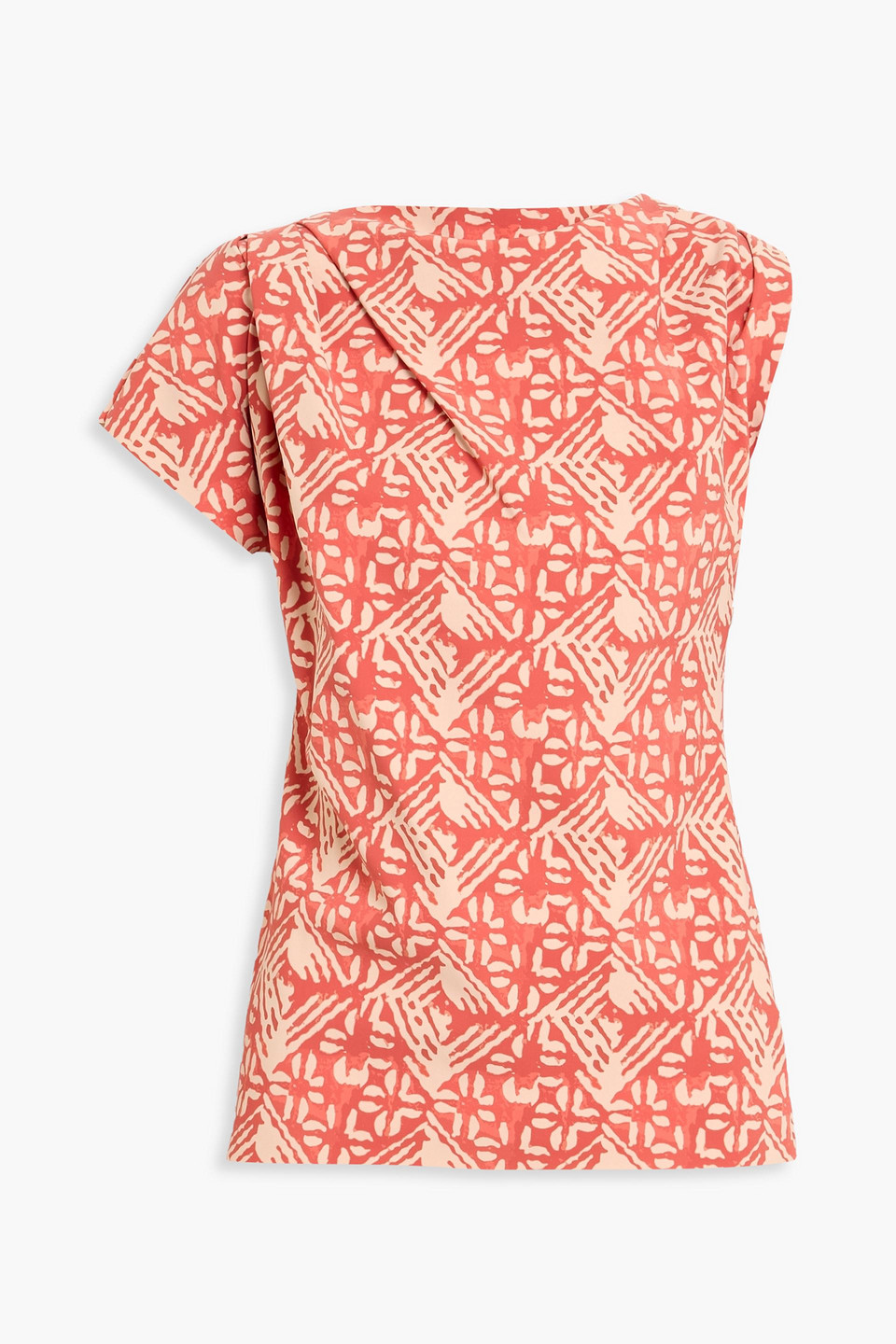 chiara boni la petite robe - teruo draped printed stretch-jersey top - red - it 38