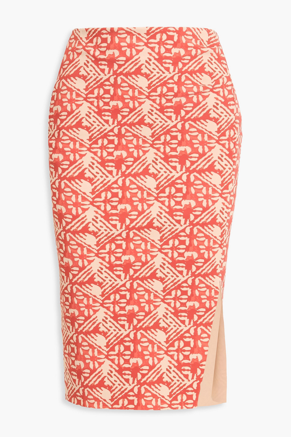 chiara boni la petite robe - ammar printed stretch-jersey skirt - red - it 42