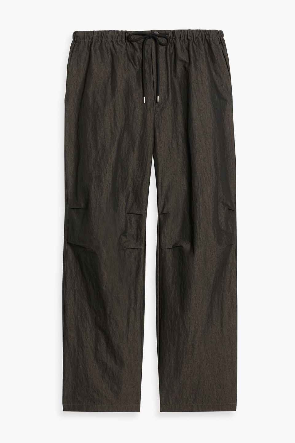 Le 17 Septembre Twill Drawstring Pants In Gray