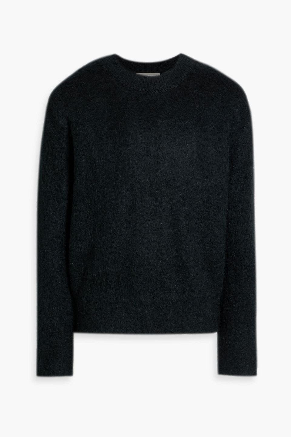 Le 17 Septembre Brushed Knitted Sweater In Black