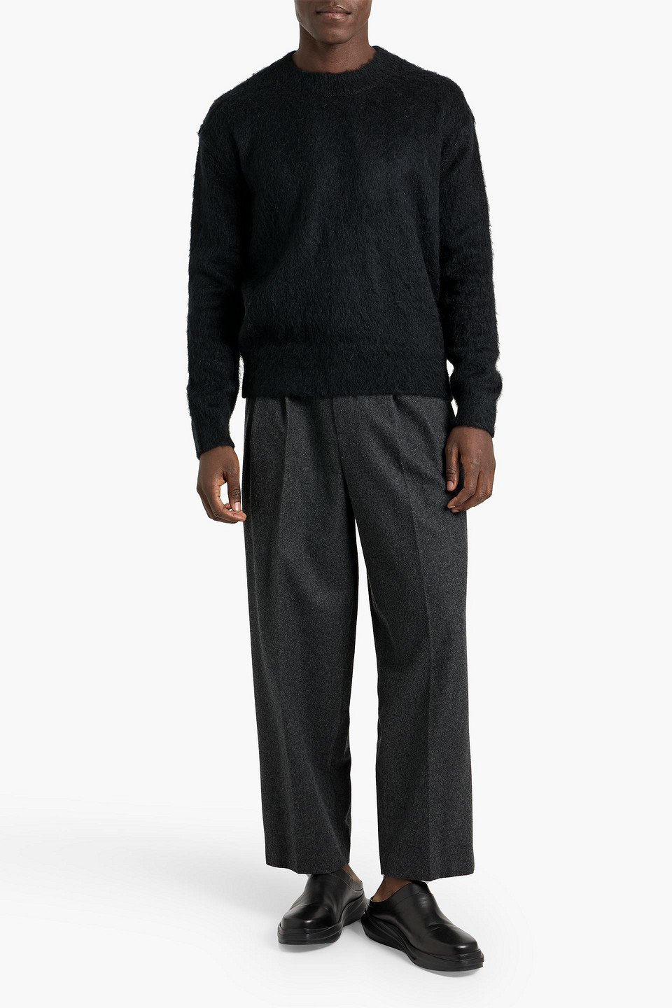  Le 17 Septembre - Gebürsteter Strickpullover - Schwarz - It 46 