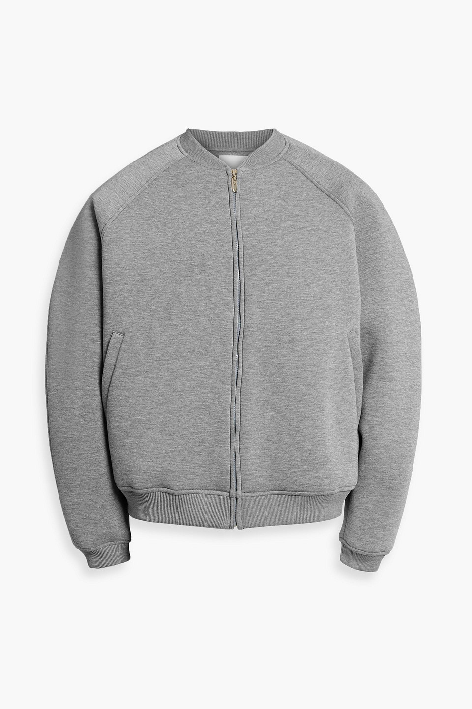 Le 17 Septembre Scuba Bomber Jacket In Gray